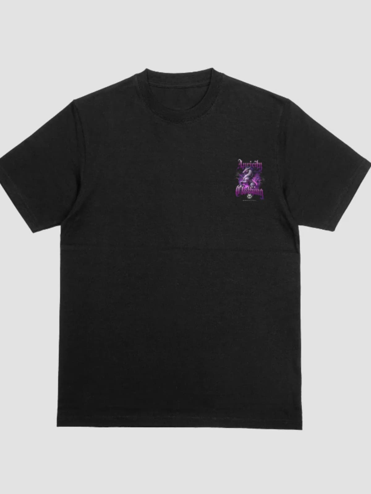APCTY Horse Tee in black, front view on a studio background