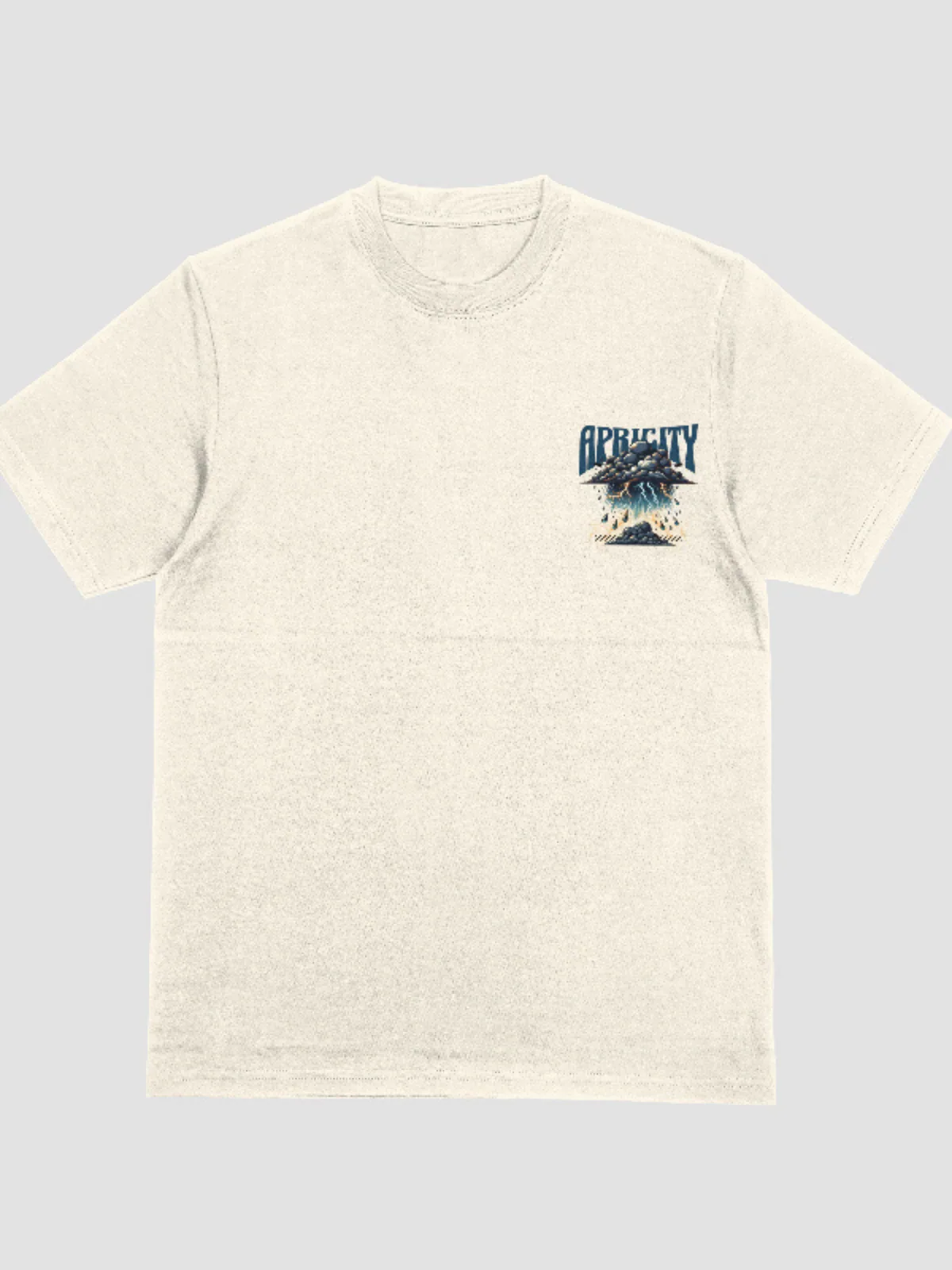 APCTY Warmth Beyond the Winter Tee in bone, front view on a studio background